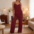 thumbnail image 4 of yillto Womens Summer Pjs Sets Camisoles Sleeveless Tops and Soft Lounge Pants Sleepwear Soft Comfy Pajamas, 4 of 7