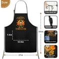 thumbnail image 3 of Holiday Apron Funny Holidays Apron Large Cooking Chef Apron for Men With Pockets Frying Aprons for Adults, 3 of 6