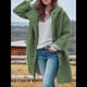 thumbnail image 4 of Chaqueta Cortavientos Informal con Capucha y Botonadura Sencilla de Invierno para Mujer Judías M, 4 of 6
