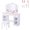 Deluxe Edition, variant on EastVita Kids Vanity Set with Mirror & Drawer,Deluxe Wood Makeup Play Table and Chair for Girls Aged 3-9,White