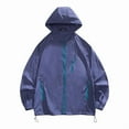 thumbnail image 5 of COSFO Solid Jacket for Men Zip Up Hooded Sun Protection Lightweight Windbreaker Quick Dry Long Sleeve Hiking Loose Casual Men Coats, 5 of 5