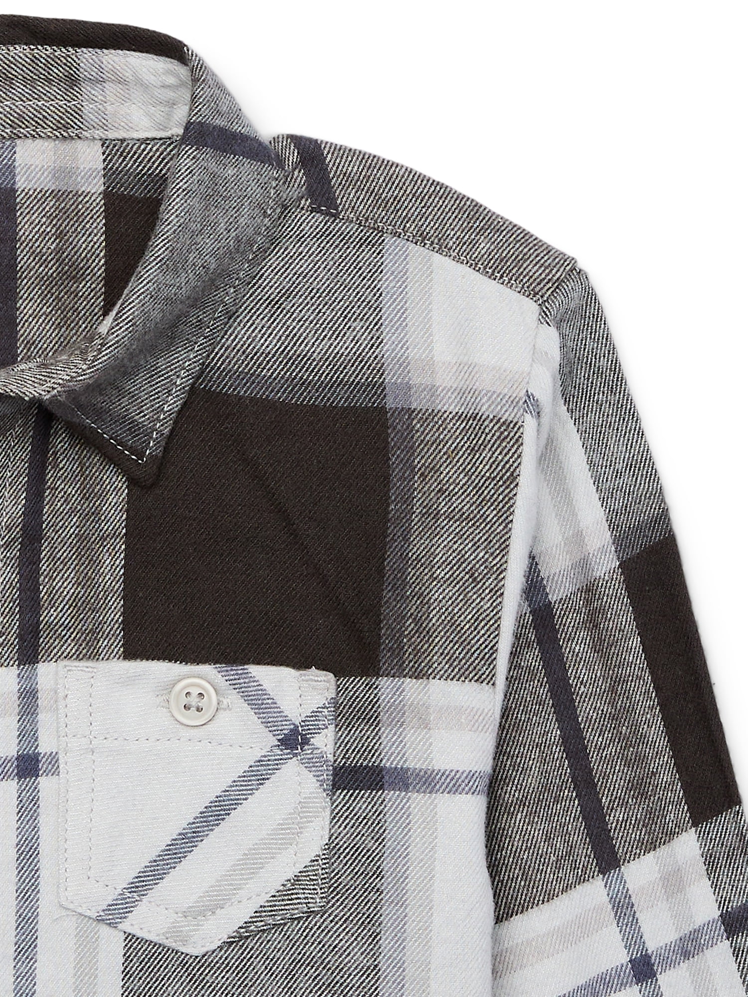 Wonder Nation Toddler Boys Flannel Shirt, Sizes 12M-5T