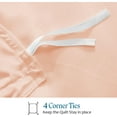 thumbnail image 6 of VEGAS HOTEL COLLECTION Classic Egyptian Cotton 1-Piece Duvet Cover { Zippered Closure } 1000 Thread Count- Fabulous Solid Looking Color Peach - Oversized Queen Size, 6 of 7