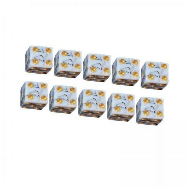 Dados de seis caras,Juego de dados de seis caras surtido de enseñanza de matemáticas,Dados de 6 caras Dados acrílicos Juego de casino,Juego de rol acrílico Dados Accesorios para juegos de