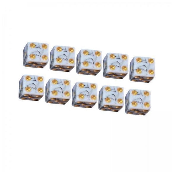 Dados de seis caras,Juego de dados de seis caras surtido de enseñanza de matemáticas,Dados de 6 caras Dados acrílicos Juego de casino,Juego de rol acrílico Dados Accesorios para juegos de