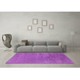 thumbnail image 3 of Ahgly Company Indoor Square Oriental Purple Industrial Area Rugs, 5' Square, 3 of 4