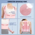 thumbnail image 4 of Back Brace Posture Corrector for Women and Men, Shoulder Straightener, Adjustable Full Back Support, Upper and Lower Back Pain Relief - Scoliosis, Hunchback, Hump, Thoracic, Spine Corrector, 4 of 8