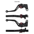 thumbnail image 3 of Black CNC Shorty Brake Clutch Levers Yamaha YZF 05-14 R6 04-08 R1 06 07 R6S (EU), 3 of 5