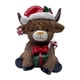 thumbnail image 3 of Estatua navideña de vaca escocesa, decoración moderna para el hogar, adorno de mesa para vitrina. Caja de regalo, 3 of 9