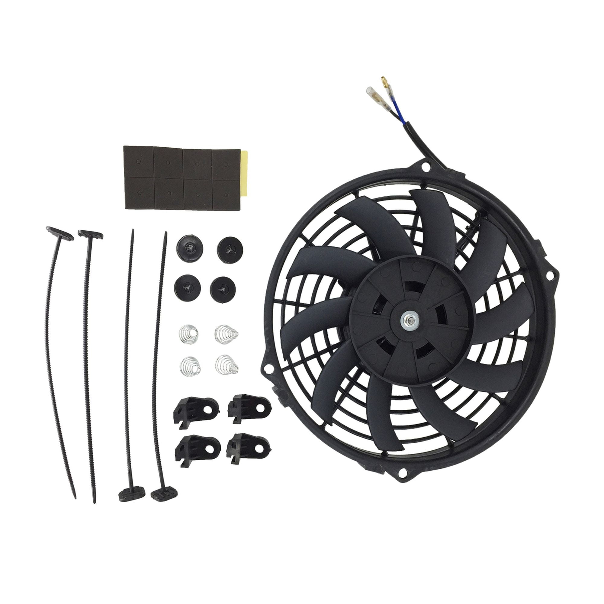 Universal Slim 9" Pull/push Radiator Engine Bay Cooling Fan Mount Kits