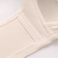 thumbnail image 6 of Zpanxa Plus Size Cotton Bra Front Closure Wire-Free Breathable Perforated Cup, 6 of 7