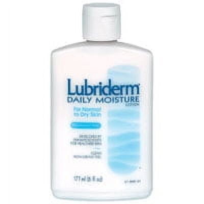 Lubriderm Daily Moisture Lotion For Normal To Dry Skin, Fragrance Free - 6 Oz