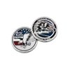 Harley-Davidson American Flag Eagle Challenge Coin, 1.75 inch. Silver 8009045, Harley Davidson