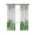 thumbnail image 7 of St. Patrick's Blackout Curtains for Bedroom, Luck Shamrock Eucalyptus Leaves Flowers Plants Thermal Insulated Kitchen Drapes with Grommets, Light Blocking Window Treatment, 2 Panels 52" x 45", 7 of 7