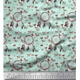 thumbnail image 1 of Soimoi Tissu en Voile de Coton Attrape-Rêves & Imprimé Papillon au Mètre 56 Pouces de Large, 1 of 3