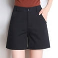 thumbnail image 2 of Women's Summer Shorts Elastic Breathable Loose Cotton Linen Pants Flowy Shorts with Pockets M-3XL, 2 of 4
