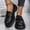 #107-Black, variant on Women's Fashion Casual Loafer Shoes – Chunky Low Heel & Platform Design with Round Toe for All-Season Versatile Slip-Ons