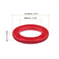 thumbnail image 2 of Unique Bargains Silicone Bobbins Ring Holder Metal or Plastic Sewing Machine Thread Spool Organizers, Red 2 Pack, 2 of 6
