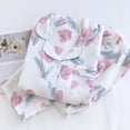 thumbnail image 1 of Ensemble de Pyjama Décontracté pour Femme à Manches Longues en Coton 100 % Deux Pièces avec Imprimé de Roses, 1 of 10
