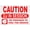 Warning Sign 3, variant on Caution Do Not Operate Machine Without Guards Decal Multi 8"x12", Aluminum Tin Warning Signs for Home Outdoor Garden, High-Visibility Safety Sign