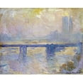 thumbnail image 2 of Monet, Claude 18x15 White Modern Wood Framed Museum Art Print Titled - Charing Cross Bridge, 2 of 4