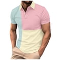 thumbnail image 4 of Men's Tops New Men's Short Sleeve Fashion Contrast Color Shirt, 4 of 6