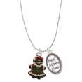 thumbnail image 1 of Delight Jewelry Enamel Gingerbread Girl Best Mom Ever Charm Necklace, 1 of 4