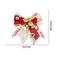 thumbnail image 3 of Christmas Tree Toppers Skegnu 2024 Christmas Bow Pendant With Christmas Tree Gift Box Set Decoration Linen Printed Letter Bow Chritmas Decor, 3 of 6