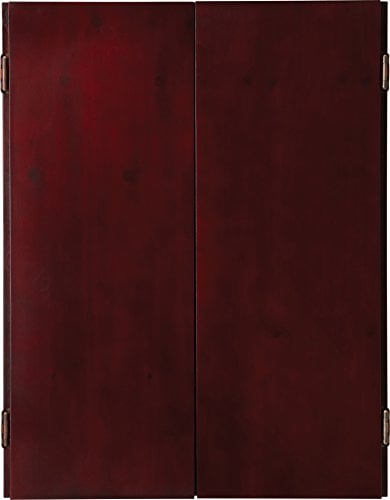 Viper Metropolitan Solid Wood Cabinet & Sisal/Bristle Dartboard Ready-to-Play Bundle: Premium Set (Razorback Dartboard and Darts), Mahogany Finish