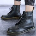 thumbnail image 5 of Botas Martin clásicas de cuero genuino para hombre, botines cortos de estilo británico a la moda, botas militares, botas para mujer, 5 of 5