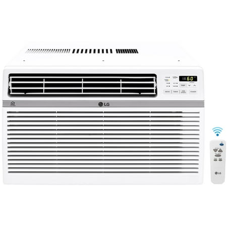 LG 12,000 BTU Smart Window Air Conditioner, Cools up to 550 Sq. Ft., Smartphone and Voice Control works with LG ThinQ, Amazon Alexa and Hey Google, 3 Cool & Fan Speeds, 115V