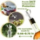 thumbnail image 2 of 6 vertedores de botellas de acero inoxidable con peso, boquilla dispensadora de aceite de oliva con cierre automático, boquillas de vertido de licor con función de volteo automático para verter (, 2 of 5