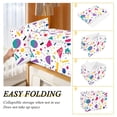 thumbnail image 2 of Yayeee Collapsible Cube Storage Bin with Lid Fabric Closet Decorative Basket with Handles, Retro Round, 2 of 7