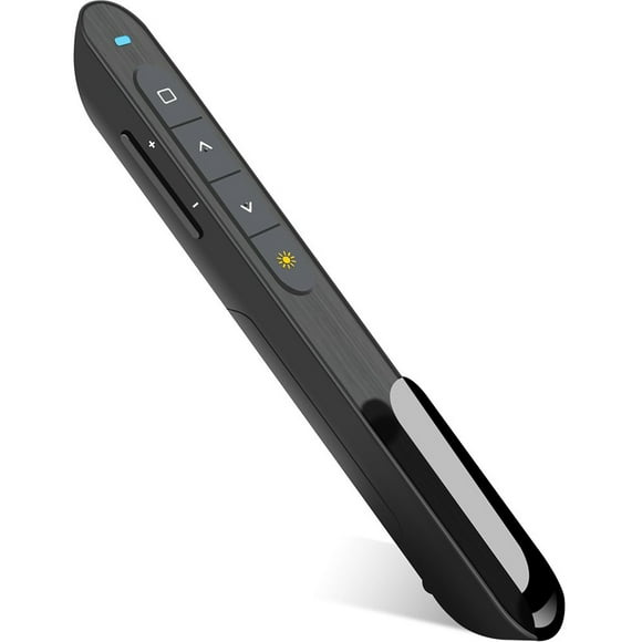 Wireless Presenter with Hyperlink Volume Control - RF 2.4GHz PowerPoint Clicker Presentation Remote Control Laser Pointer