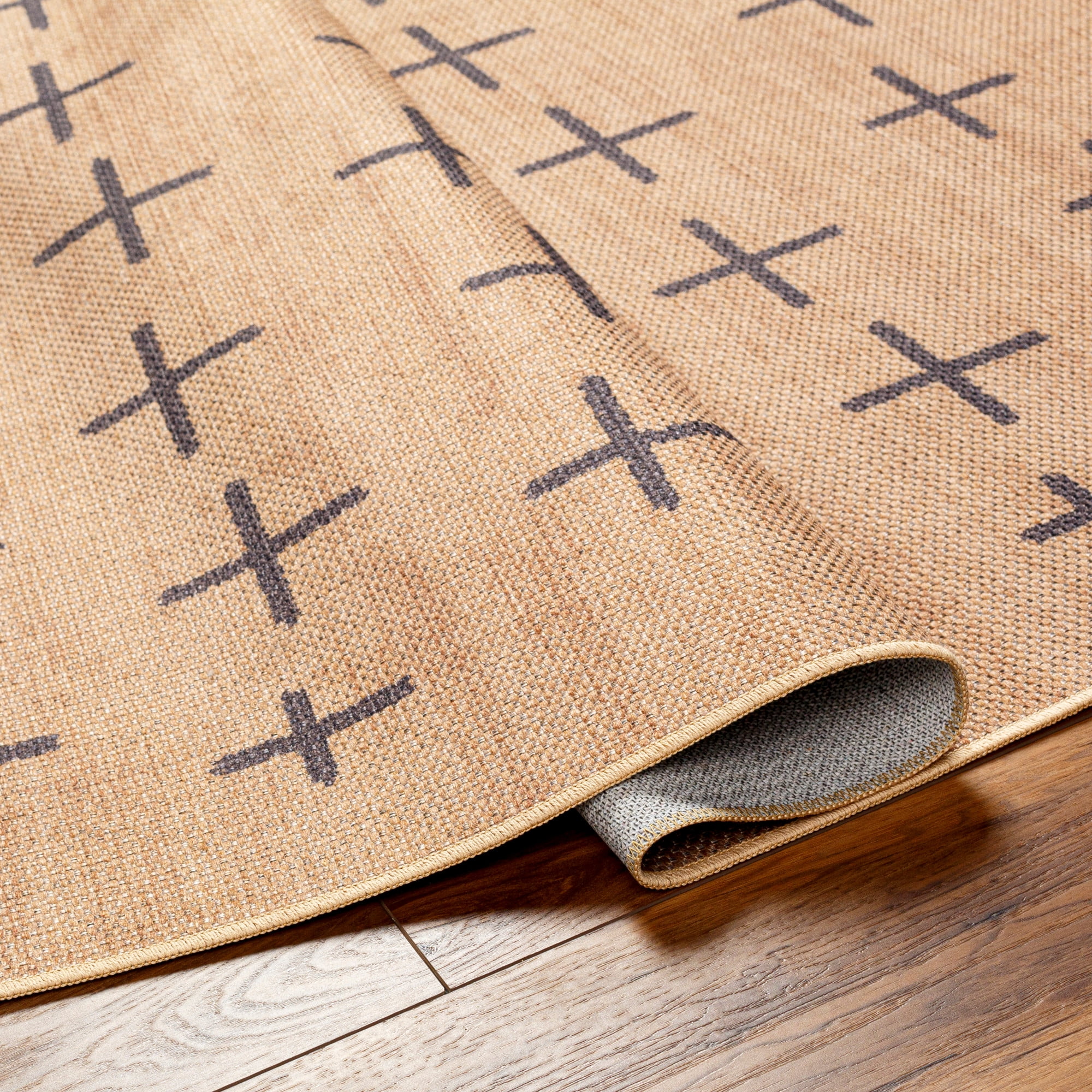 Artistic Weavers Ez Jute Machine Washable Area Rug, 9' x 12', Natural/Grey