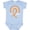AE-Light Blue, variant on Multiple Sclerosis Awareness Orange Ribbon Rainbow Boys or Girls Baby Bodysuit
