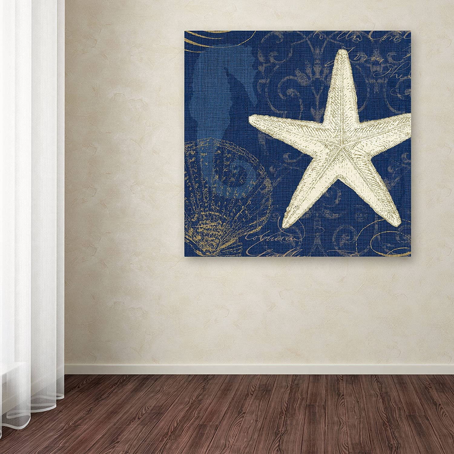 Trademark Fine Art "Coastal Moonlight I Teal" Canvas Art by Pela Studio