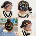 thumbnail image 7 of Qocolcyl 10 PACK Glitter Hollow Star Snap Hair Clips for Women, Colorful Metal Star Barrettes, Cute Broken Hair Bangs Hair Accessories for Daily Party Hairstyle, 7 of 7