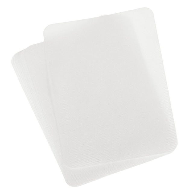 Parches de tela Uxcell para planchar blancos 4.9"x3.7" para ropa, paquete de 10