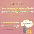 thumbnail image 4 of Cotton Breakaway Cat Collar with Bell, cat collar is only 2/10 ounce, light weight, skin-friendly and safe, 4 of 7