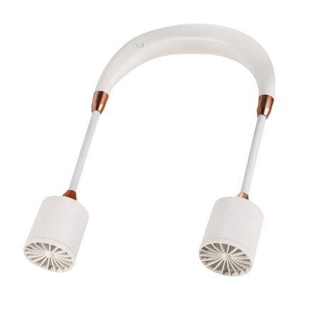 

neck fan rechargeable cold air power personal hand Wearable Personal Fan USB Rechargeable Neck Air Conditioner 360° Low Noise 3 Speeds Battery Travel For Outdoor Campin