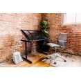 thumbnail image 1 of OneSpace Craft Station in Silver with Black Glass Drafting Table, 1 of 10