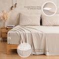 thumbnail image 5 of MARNUR Queen Comforter Set, 7 Pieces Boho Tufted Bed in a Bag, All-Season Prewashed Soft Bedding Set with Comforter, Sheets, Pillowcases & Shams, Beige, 5 of 12
