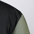 thumbnail image 7 of Mens Puffer Jacket Thickened Winter Coat Warm Hooded Stand Collar Color Block Zip Up Down Filled Ski Bubble Coat, 7 of 7