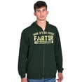 thumbnail image 4 of Funny Greatest Farter I Mean Father Zip Hoodie Sweatshirt Men Brisco Brands 4X, 4 of 6
