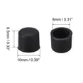 thumbnail image 2 of 10 piezas de conector hembra RCA tapa de enchufe protector negro para DVD amplificador AV a prueba de polvo, 2 of 4
