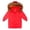 Red, variant on Girls' Winter Coat Heavyweight Long Puffer Jacket Kids Insulated Parka with Fu𝐫 Hood Down Jacket Quilted Bubble Coat