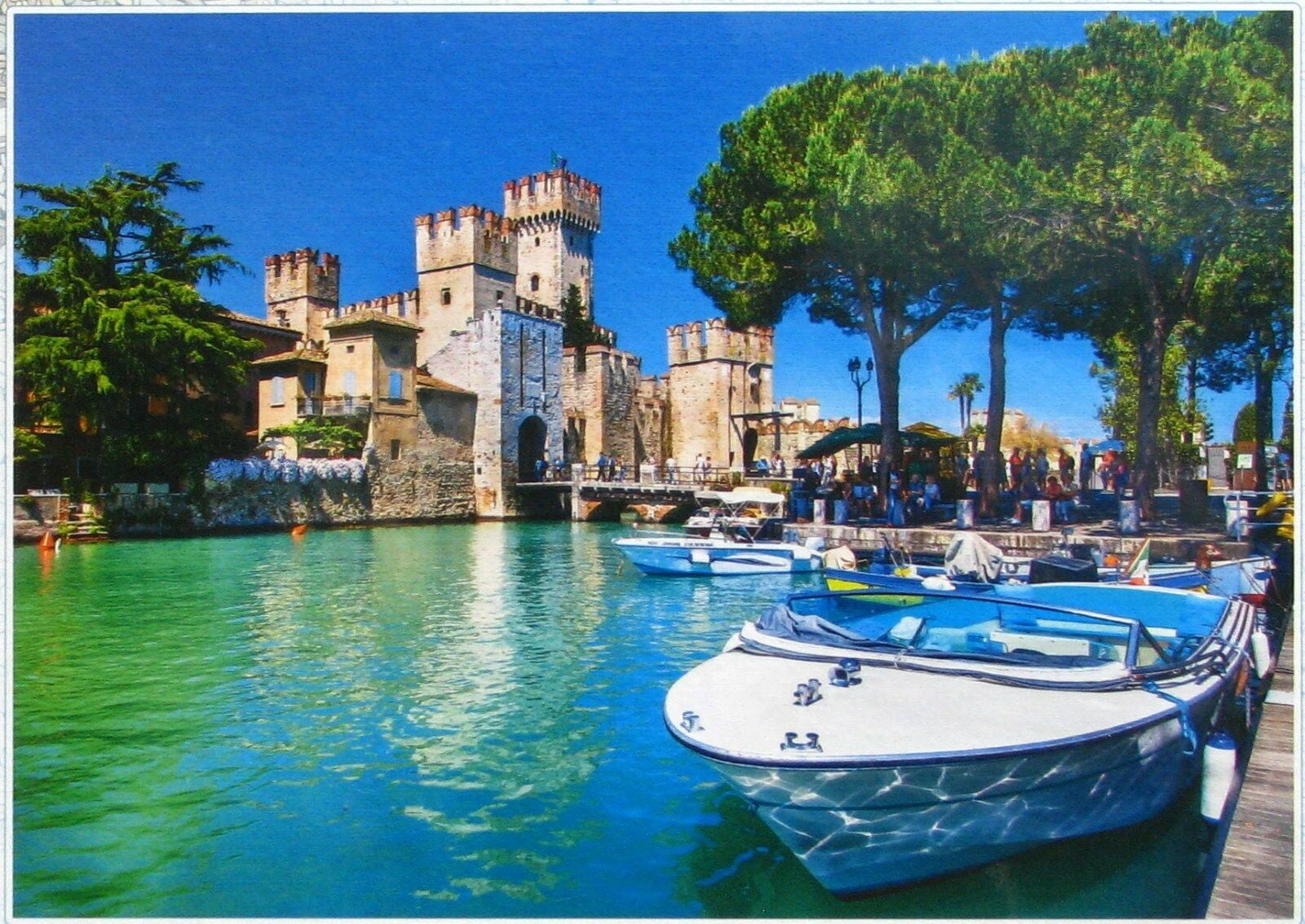 Step Puzzle Lake Garda Italy 1000 pc Jigsaw Puzzle Castle