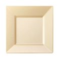 thumbnail image 6 of Smarty 9.5" Ivory Square Disposable Plastic Dinner Plates 120ct, 6 of 8