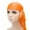 Orange, variant on QSAWXQZ Unisex Silky Satin Long Tail Wave Cap Solid 360 Waves Headwrap White Free Size